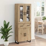 Highboard 2 kom. Umjetnički hrast 69,5 x 34 x 180 cm | shoptok.hr