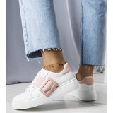 Gemre White sneakers decorated with a pink buckle Toni | shoptok.hr