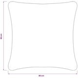  Presvlaka za jastuk 6 kom. HEERLEN Tamnozelena 80 x 80 cm - Tamnozelena 80 x 80 cm 6 | shoptok.hr