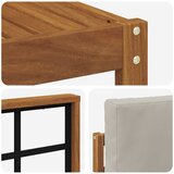  Set vanjskih sofa 7 kom. Prirodna i svijetlo siva | shoptok.hr