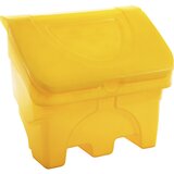 eurokraft basic Zaboj za skladiščenje in posipni material, prostornina 130 l, rumene barve | Shoptok.si