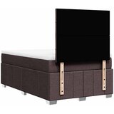  Krevet box spring s madracem tamnosmeđi 120 x 190 cm od tkanine | shoptok.hr