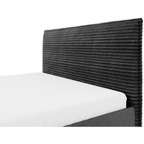 MID.YOU OBLAZINJENA POSTELJA 140 cm x 200 cm , les, tekstil, leseni material antracit | Shoptok.si