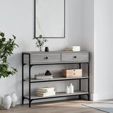 Maison Chic konzolna miza - miza ob steni siva sonoma 100x25x75 cm inženirski les, (21785797) | Shoptok.si