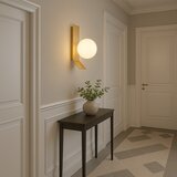 Toolight Zidna svjetiljka APP1759-1W u Boji Četkanog Zlata/Bijele Boje | shoptok.hr