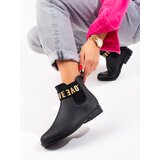 SHELOVET women's black short boots Cene