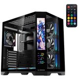  Kućište gaming RAMPAGE NOVA V2 9.16’ LCD Display Hub Controller Black 7x12cm ARGB Pwm Fan, 43432 Cijene