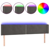  Posteljno vzglavje temno sivo 203x16x78/88 cm žamet, (20736762) | Shoptok.si