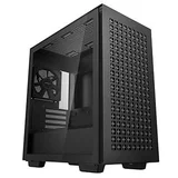 DeepCool gaming ohišje ch370 micro-atx kaljeno steklo, črna