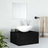 vidaXL 2-dijelni set kupaonskog namještaja crni od konstruiranog drva | shoptok.hr