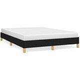  Za krevet crni 140 x 190 cm od tkanine | shoptok.hr