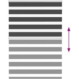  Zavjesa zebra crna 110x150 cm širina tkanine 105,9 cm poliester | shoptok.hr