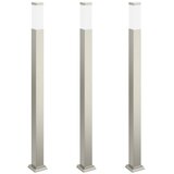 vidaXL Stupić za zidne lampe 3 kom 110 cm od nehrđajućeg čelika IP44 | shoptok.hr