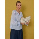 Sinsay Pamučna košulja s ukrasnim vezicama | shoptok.hr