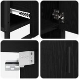 vidaXL Komplet pohištva za kopalnico 3 pcs Črni hrast 65 x 33 x 60 cm | Shoptok.si