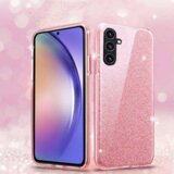 Onasi Silikonski ovitek z bleščicami Bling za Samsung Galaxy A54 - roza | Shoptok.si