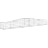  Lučne gabionske košare 5 kom 400x50x40/60 cm pocinčano željezo | shoptok.hr