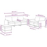 vidaXL Sedežna garnitura 3-delna z vzglavniki rumen žamet, (20926149) | Shoptok.si