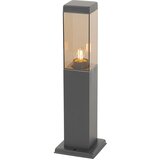 QAZQA Moderna zunanja svetilka temno siva z dimom 45 cm - Malios Cene