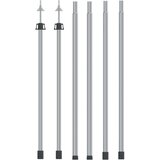 vidaXL Teleskopske palice za ponjavo 102-260 cm 2 kosa aluminij Cene