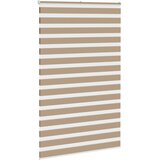 Zebra zavjesa Pješčano smeđa 140x200 cm Širina tkanine 135,9 cm Poliester | shoptok.hr