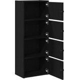  Regal za knjige crni hrasta 40x24x102 cm od konstruiranog drva | shoptok.hr
