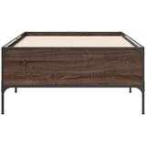  Okvir za krevet smeđi hrast 75x190 cm konstruirano drvo i metal | shoptok.hr