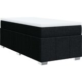 vidaXL Krevet s oprugama i madracem crni 100 x 200 cm od tkanine | shoptok.hr