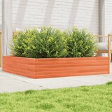 Maison Chic Vrtno cvetlično korito - Cvetlični Lonec voščeno rjavo 110x110x23 trdna borovina, (21790615) | Shoptok.si