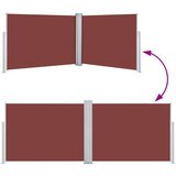 Uvlačiva bočna tenda 120 x 1000 cm smeđa | shoptok.hr