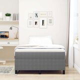  Krevet s box springom s madracem Svijetlosivi 120x200 cm Tkanina od kordona | shoptok.hr
