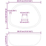  Umivaonik od riječnog kamena (30-37) x (25-30) x 12 cm | shoptok.hr