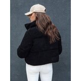DStreet Women's short alpaca winter jacket CELESTIAL black | shoptok.hr