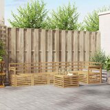  Set vanjskih sofa 7 kom. Bijela Čvrsto drvo akacije | shoptok.hr