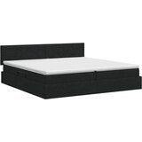  s madracem i skladištem Crna 200 x 200 cm Baršun | shoptok.hr