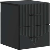  Stenski nočni omarici Črna 34,5 x 33 x 40 cm Inženirski les, (5000209967) | Shoptok.si