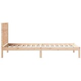 Dugi okvir kreveta bez madraca 100 x 220 cm masivno drvo | shoptok.hr