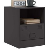  Noćni ormarići 2 kom crni 34 5 x 39 x 44 cm čelični | shoptok.hr