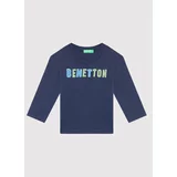 United Colors Of Benetton Bluza 3ATNC15F2 Mornarsko modra Regular Fit