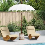 vidaXL balineški parasol krema 180-190 cm pamuk, solidno drvo Cijene