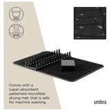 Umbra Mat črna plastična odcejalna podloga 61x43 cm Udry – | Shoptok.si