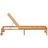  Ležaljka Smeđa 202 x 53 x 89 cm Čvrsto drvo akacije | shoptok.hr