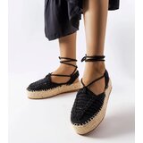 Gemre Black lace-up espadrilles Partenia | shoptok.hr
