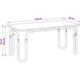  Stolić za kavu Betonska siva 79 5 x 40 x 36 cm - Betonska siva 79 5 x 40 x 36 cm | shoptok.hr