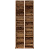 Cd ormar 2 kom. Staro drvo 33 x 23,5 x 175 cm Konstruirano drvo | shoptok.hr