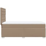  s oprugama i madrac cappuccino 90x200 cm od umjetne kože | shoptok.hr