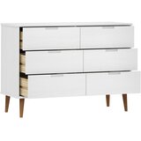  Ladičar MOLDE bijeli 113x40x80 cm od masivne borovine | Eponuda.com