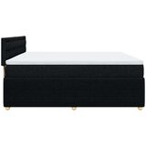 vidaXL Krevet s oprugama i madracem crni 200x200 cm od tkanine | shoptok.hr