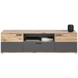 MID.YOU Nizka Omarica Mason, Siva, Barva Hrasta | Shoptok.si