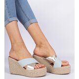 D/CEO marka niezdefiniowana Denim espadrille sandals on a wedge Lerada Cijene